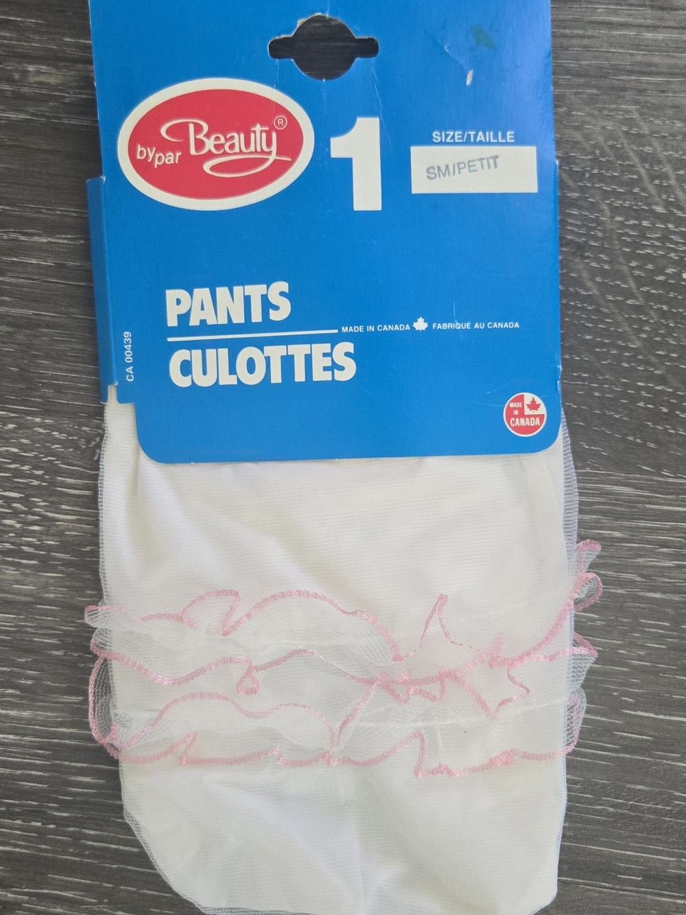 Vintage Deadstock Baby Ruffle Diaper Cover Pants Pink White Small - NOS